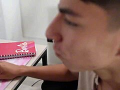 Katty Blake Surprises Technician Watching Videos Tasting His Huge Cock in Missionary Cowgirl Ride