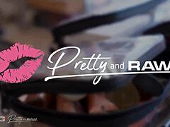 How does pretty brunette Indica Marie handle double penetration from two monster cocks rough anal and cum covered facial?