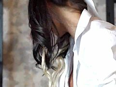 omg nerd monika fox crams banana in pierced pussy for prolapse squirt homework fun!