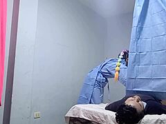Peruvian Nurse Starts Treatment With My Cock Deep In Her Shaved Wet Pussy