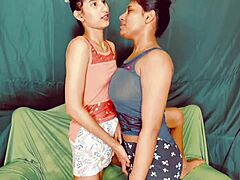 hey check out this interracial ffm threesome with cute college brunettes getting fucked hard