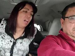 stranger pounds my pussy in backseat while boyfriend drives the car
