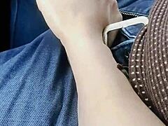 canadian college girl rides bro hard in car