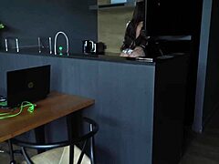 Housemaid Catches Masturbation and Sucks Huge Load for Extra Pay