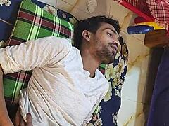 Watch cute desi bhabhi adori ride hanif's big cock hard at home