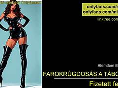 Hungarian Femdom Babe Dominates Camp Troops Hard