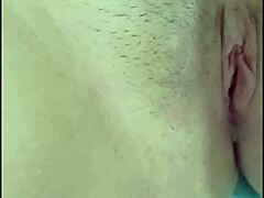 Blonde Latina Spreads Legs to Reveal Her Tight Pink Pussy and Vagina.