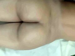 desi bhabhi gets oiled massage from dever at home, shaking her big ass nipples and sexy athletic body all over