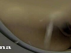 anal milk enema piss gapes fat milf asshole in public toilet!!