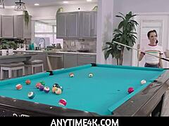 anytime4k freya von doom teen fucked hard on pool table pov