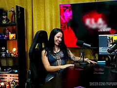 Bi Mejia Begs Ruan to Squeeze Her Sexy Latina Tits Hard, Moans Wet with Pierced Nipple Desire