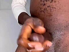 i'm strokin this monster black cock till i bust huge load... oops too good