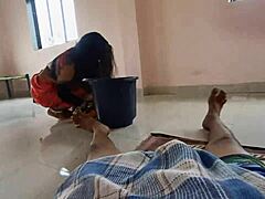 desi indian maid big tits pussy fucked rough pov homemade 😈🔥