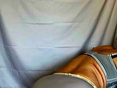 Huge ass amateur slips sexy panties for anal tease