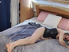 Skinny brunette amateur squirts shaking in shower with vibrator first time orgasms