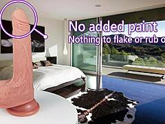 Quarterback by fukena realistic dual density silicone dildo with fake tits for cock play