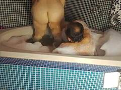 Latina milf hottie teases with natural tits before public pounding