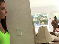 stepmom and teen share big black cock riding deepthroat facial cumshot threesome