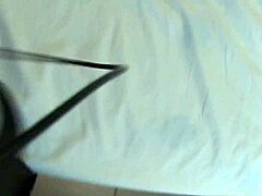 slutty teen 18+ kneels deep for milf-style ball sucking action