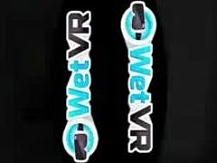 How does round booty brunette cream so hard on monster dick pov?