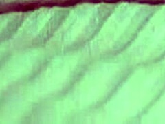 Cute babe fingers wet pink shaved pussy to orgasm with panties aside