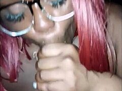 sky high suite blowjob ends with sloppy facial cumshot