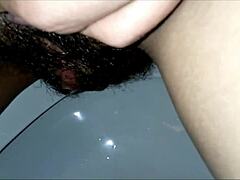 peeing with my husband dressed as woman, we head to bathroom together but i leak everywhere wait...