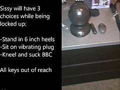 hey watch this sissy bind herself for extreme anal toy play