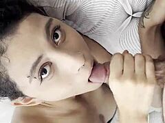 hey neighbor, your dick woke me with a mouthful and facial cumshot