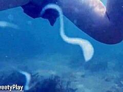 Swimming Turns Steamy with Deep Underwater Creampie Filling Wet Pussy