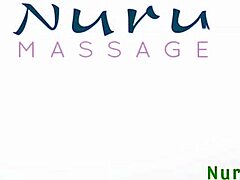 ASIAN CUTIE'S Busty Tattooed Body SLIDES Over Black Cock in Nuru Massage!