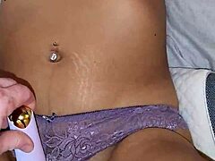 vered wifey teases in purple lingerie dripping wet pussy play