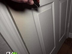 Stepmom's huge shaved pussy rides cock post-divorce!