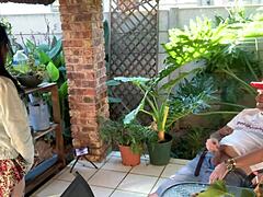 Stepsis and I Mutual Masturbate Outdoor Close-Up Skirt Lifted