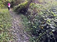 i spank and roughly fuck this cute 18+ teen pussy outdoors in forest she squirts cums in my mouth submissive domination 😩💦🍆🌲