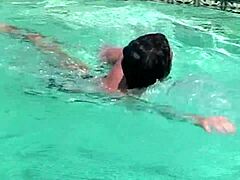 Blonde mom in stockings gets pussy licked cunilingus fucked doggystyle cumshot