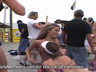 Ladies bare all at break