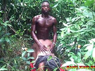 Stepmother’s hardcore fuck in African forest