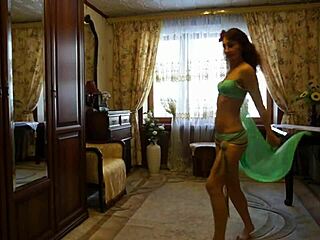 Stunning Belly Dancer’s Erotic Green Shawl