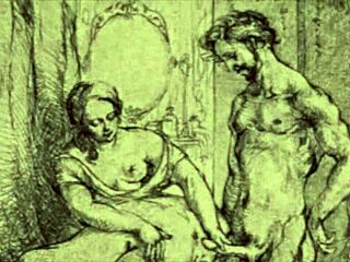 vintage drawings hint at hidden desires