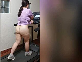 Milf’s Intense Orgasm While Exercising At Home