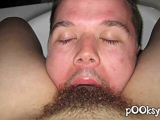 tiny teen's bush gets steamy attention