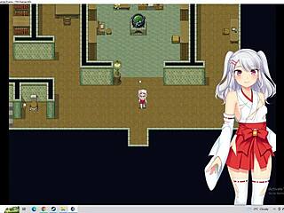 Hentai Shrine Girl’s Teasing Threesome with Collette