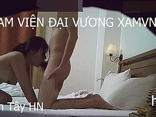 Hot Vietnamese Girl Hanh Tay in Wild Bedroom Action